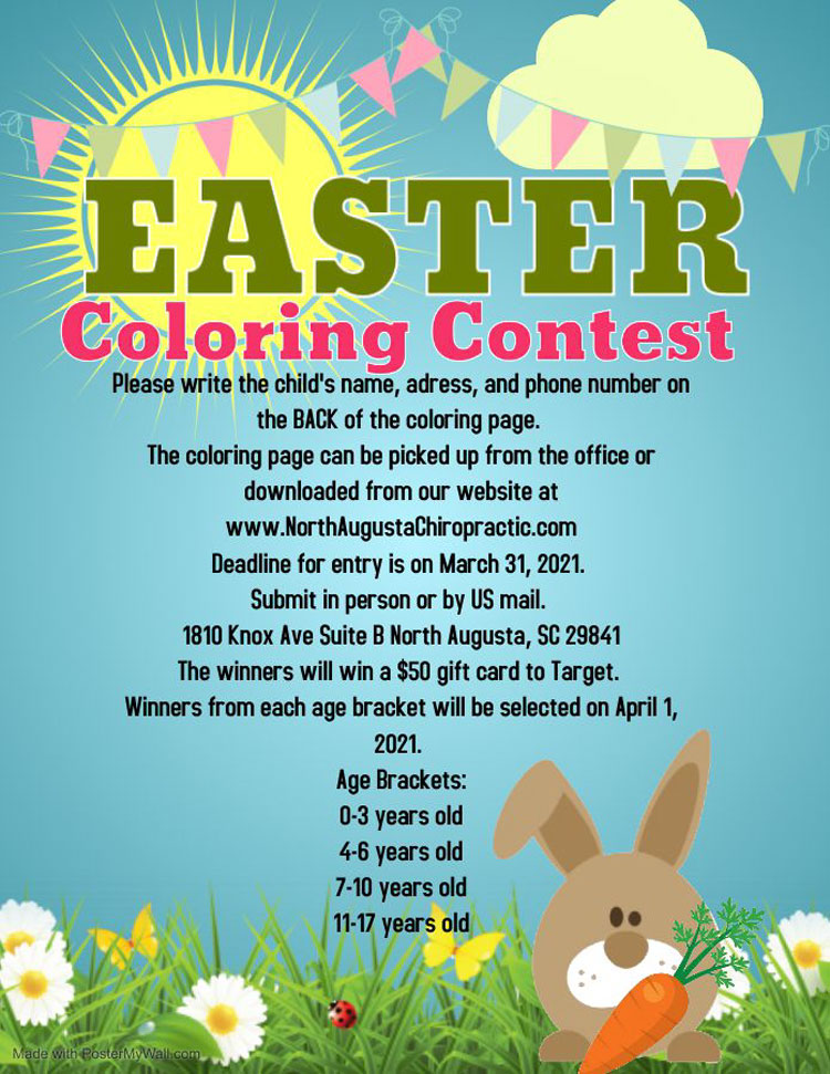 Chiropractic-North-Augusta-CA-Coloring-Contest-Instructions Chiropractic North Augusta CA Coloring Contest Instructions