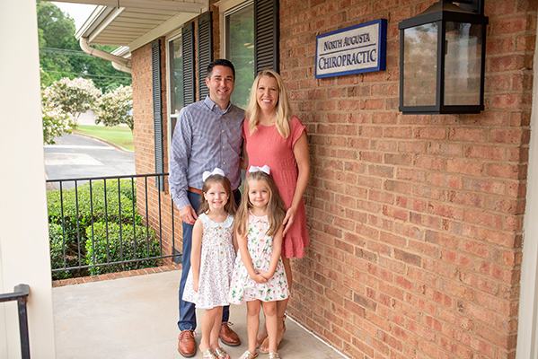 Chiropractor North Augusta SC Christopher Mullane With Family